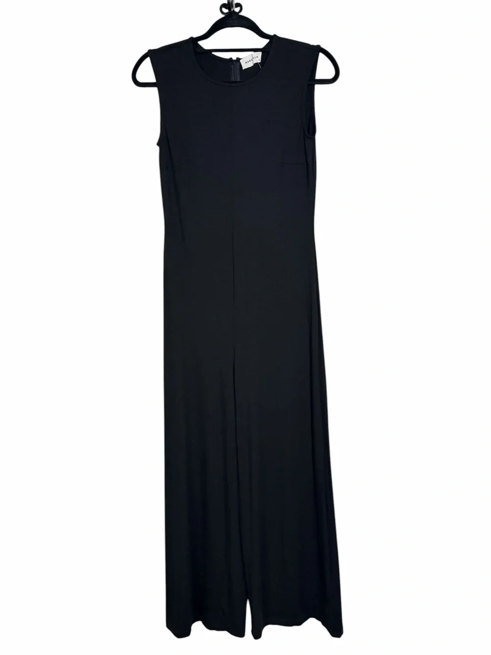 MARELLA Whitney Black Sleeveless Wide-Leg Jumpsuit - Picture 3 of 6